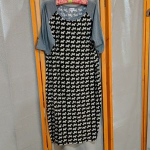 Scottie print LulaRoe Julia 3XL
